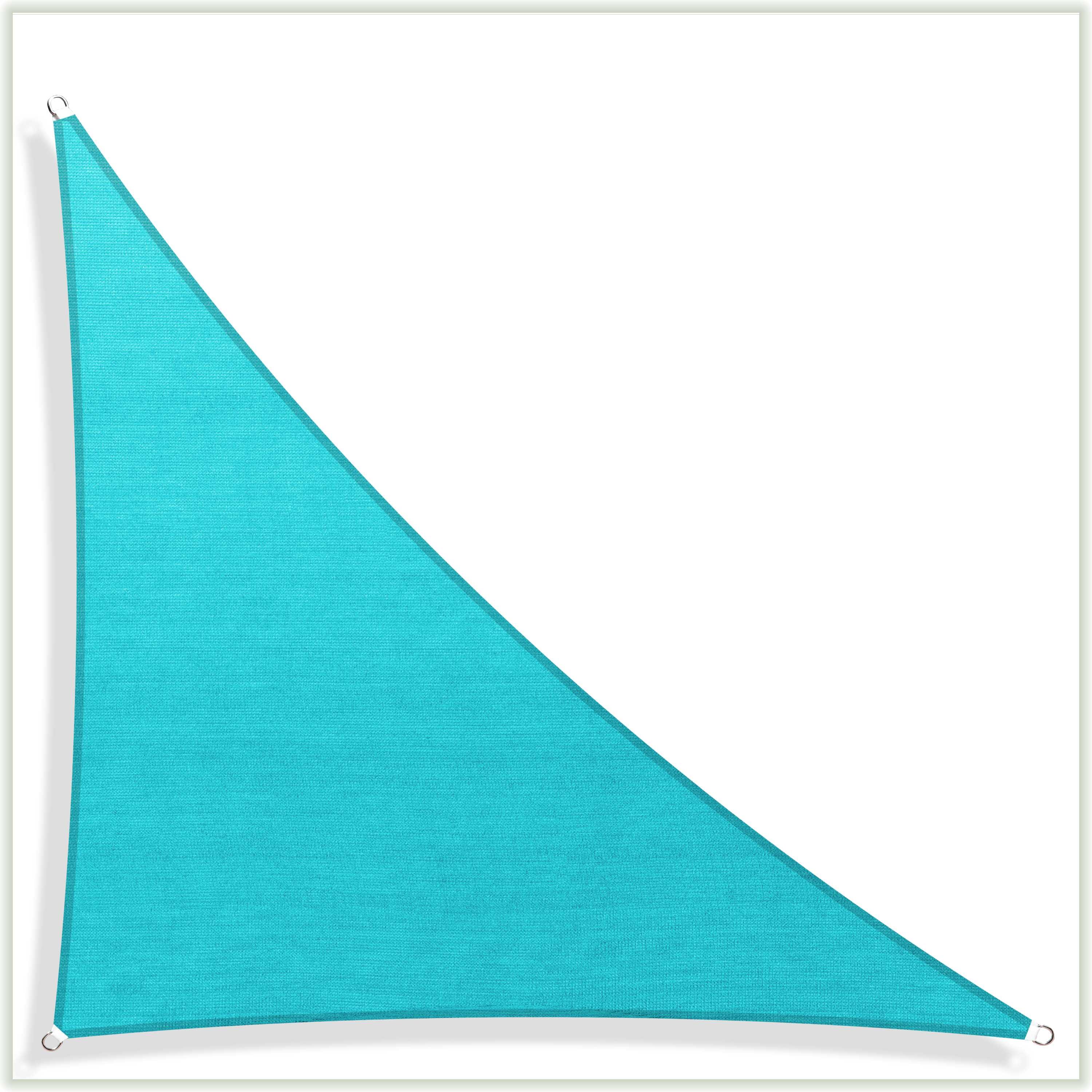 Right Triangle Sun Shade Sail Canopy, Commercial Grade, 7 Sizes, 8 Colors Sun Shade Sail Colourtree 24' x 24' x 33.9' Turquoise 