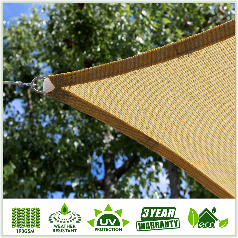 
                  
                    Load image into Gallery viewer, Right Triangle Sun Shade Sail Canopy, Commercial Grade, 7 Sizes, 8 Colors Sun Shade Sail Colourtree 24&amp;#39; x 24&amp;#39; x 33.9&amp;#39; Sand Beige 
                  
                