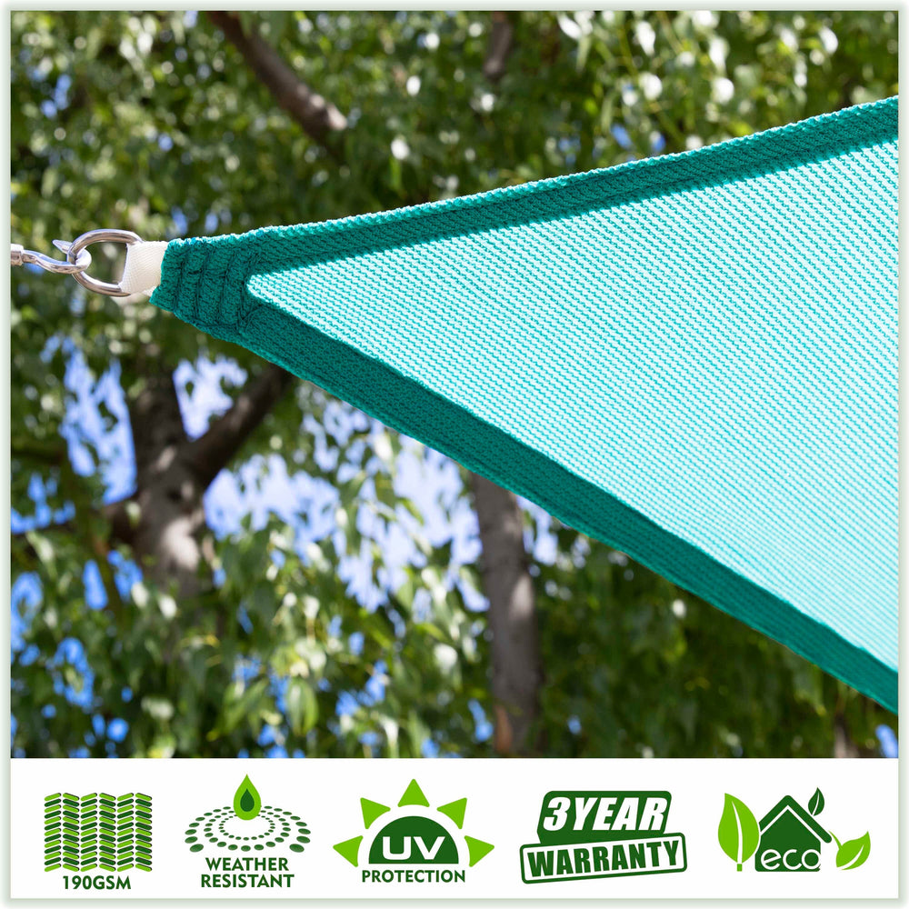 
                  
                    Load image into Gallery viewer, Right Triangle Sun Shade Sail Canopy, Commercial Grade, 7 Sizes, 8 Colors Sun Shade Sail Colourtree 24&amp;#39; x 24&amp;#39; x 33.9&amp;#39; Turquoise 
                  
                