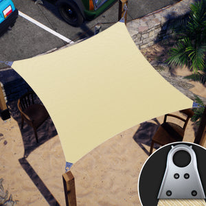
                  
                    Load image into Gallery viewer, Square Super Ring - Heavy Duty, Super Durable Sun Shade Sail | 5 Colors &amp;amp; 7 Sizes Super Ring Sun Shade Sail Colourtree 24&amp;#39; x 24&amp;#39; Beige 
                  
                