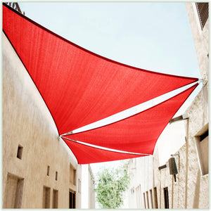 
                  
                    Load image into Gallery viewer, Equilateral Triangle Sun Shade Sail Canopy, Commercial Grade, 17 Sizes, 9 Colors Sun Shade Sail ColourTree 8&amp;#39; x 8&amp;#39; x 8&amp;#39; Red 
                  
                