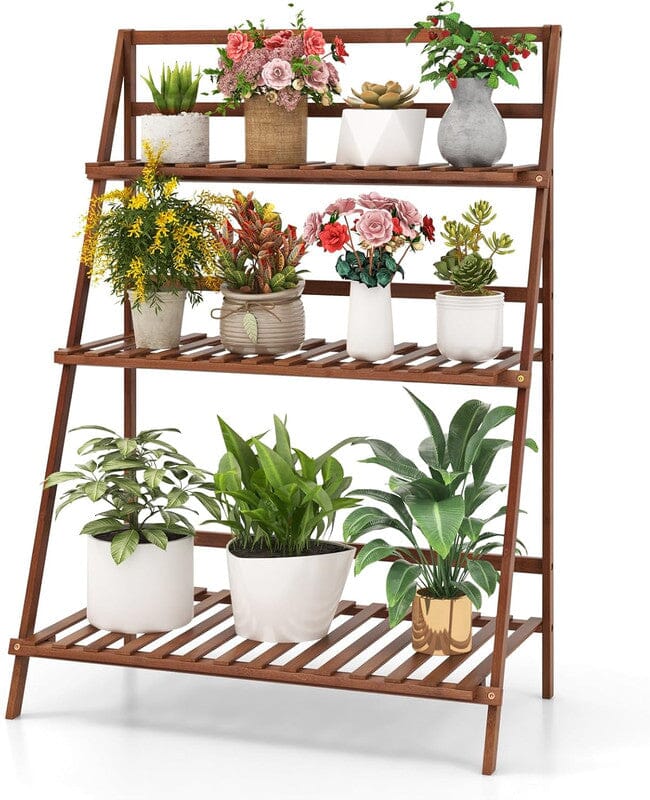 
                  
                    Load image into Gallery viewer, Amgo Plant Stand Amgo 3 39in Brown
                  
                