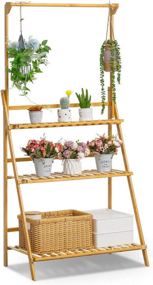 
                  
                    Load image into Gallery viewer, Amgo Plant Stand Amgo 2 20in Nature
                  
                