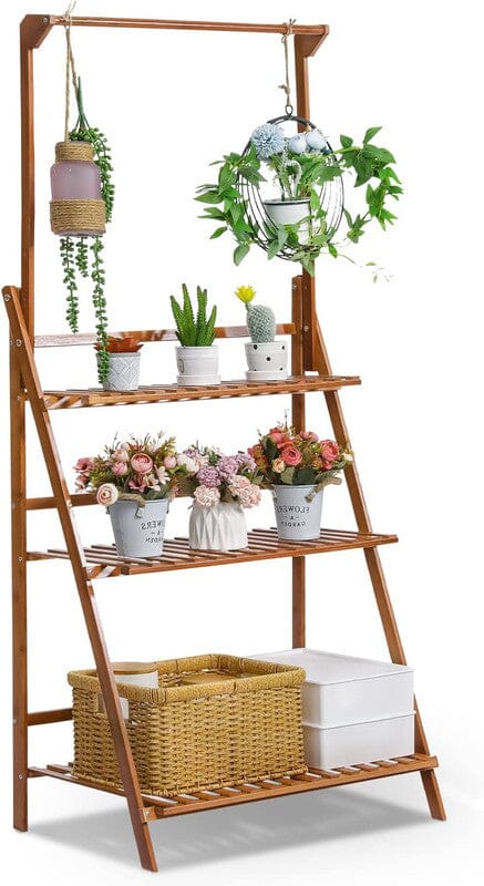 
                  
                    Load image into Gallery viewer, Amgo Plant Stand Amgo 2 20in Brown
                  
                