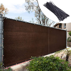 
                  
                    Load image into Gallery viewer, Royal Shade Fence Privacy Screen Cover Windscreen with Heavy Duty Brass Grommets Royal Shade 
                  
                