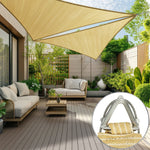 Colourtree Triangle Pro Ring Shade Sail Colourtree Beige 12x12x12(ft.) 