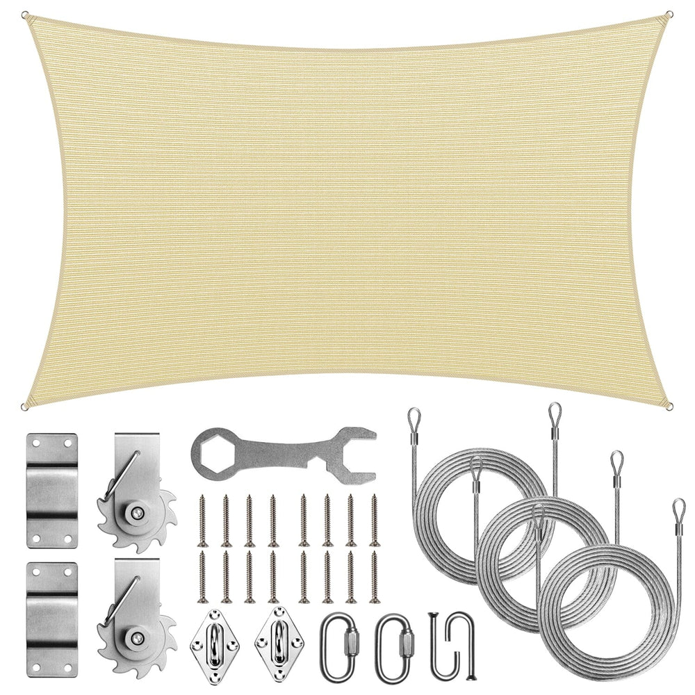 
                  
                    Load image into Gallery viewer, Royal Shade Rectangle Shade Sail With Installation Winch Kit Royal Shade 
                  
                