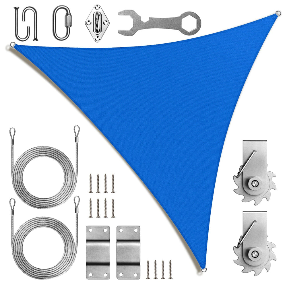 
                  
                    Load image into Gallery viewer, Royal Shade Triangle Shade Sail With Installation Winch Kit Royal Shade 
                  
                
