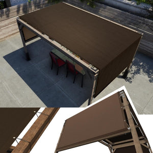 
                  
                    Load image into Gallery viewer, Amgo Pergola Canopy Replacement Amgo 8x12 waterproof Brown 
                  
                