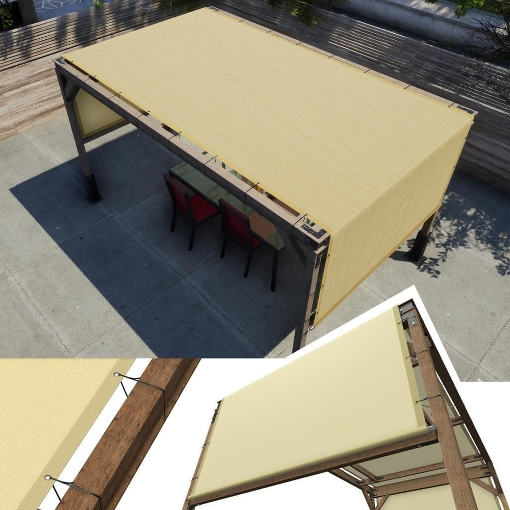 
                  
                    Load image into Gallery viewer, Amgo Pergola Canopy Replacement Amgo 8x12 waterproof Beige 
                  
                