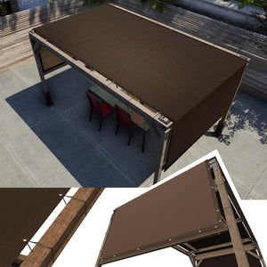 
                  
                    Load image into Gallery viewer, Amgo Pergola Canopy Replacement Amgo 8x12 Brown 
                  
                