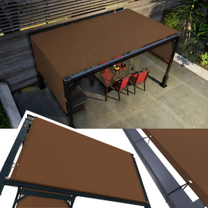 
                  
                    Load image into Gallery viewer, Amgo Pergola Canopy Replacement Amgo 8x12 with rods Brown 
                  
                