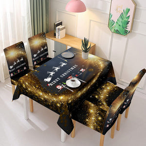 
                  
                    Load image into Gallery viewer, Colourtree Christmas Tablecloth Colourtree Sledge Deer 
                  
                