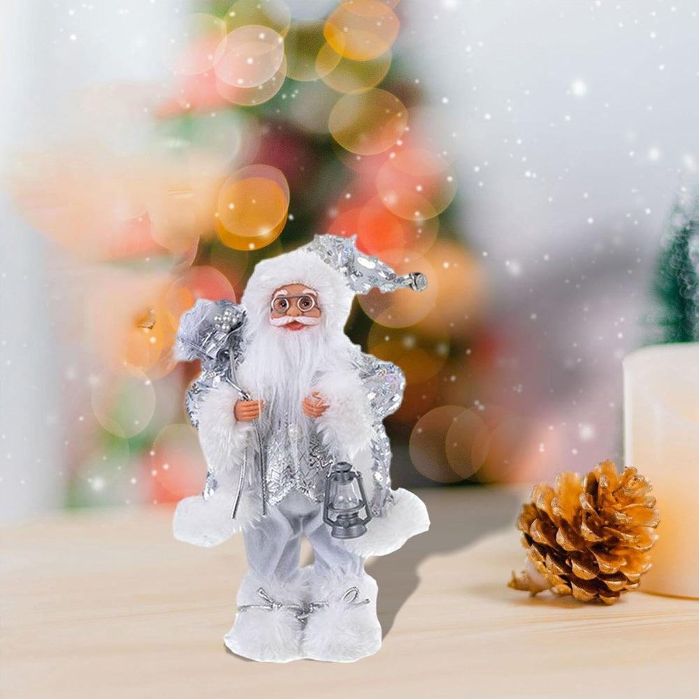 Colourtree Christmas Santa Claus with Lantern Colourtree Sliver 11.8 