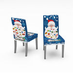 Amgo Christmas Chair Covers Amgo Santa Clause-Blue 