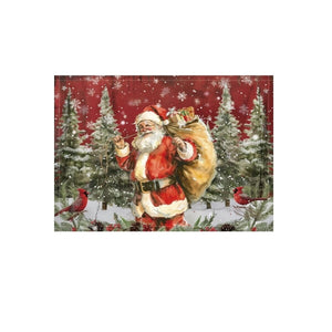 
                  
                    Load image into Gallery viewer, Colourtree Christmas Placemats Colourtree Santa Linen 
                  
                