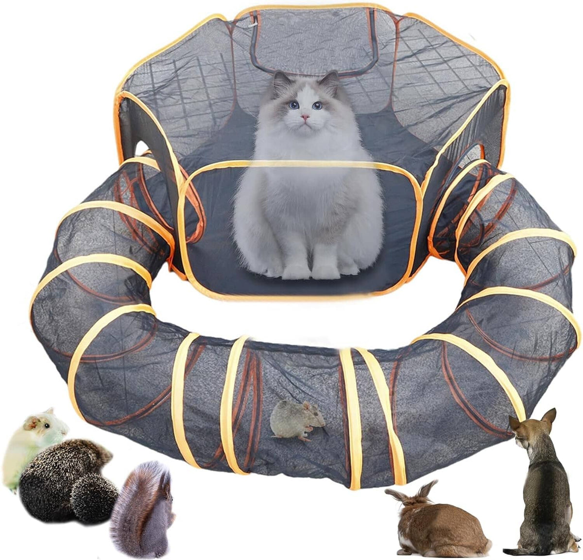 Colourtree Portable Playpen with Interactive Tunnels for Pet | ColourTree