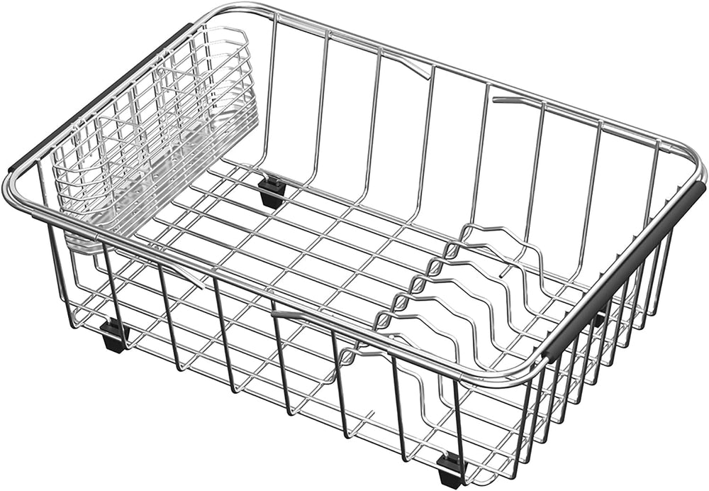 15x11Retractable Stainless Steel Draining Basket