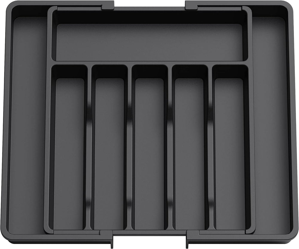 15 Grey Expandable Utensil Tray