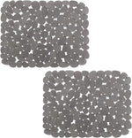 15.8x11.8 Black Kitchen Sink Mat(2 Pack)