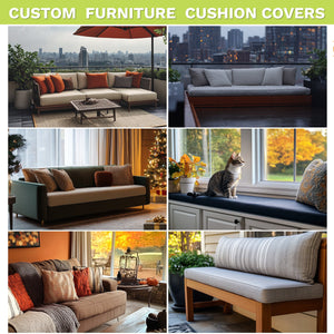 
                  
                    Load image into Gallery viewer, Royal Shade Custom Size 1-10 H Cushion Cover Royal Shade 
                  
                