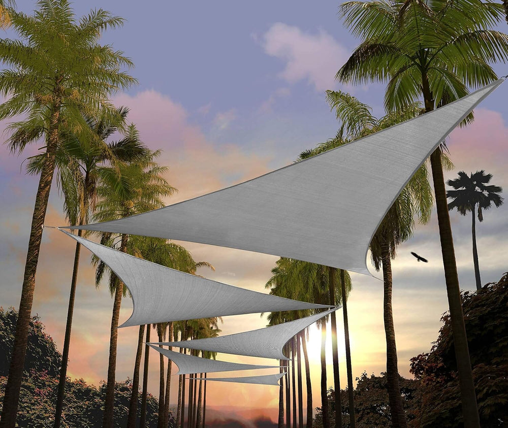 
                  
                    Load image into Gallery viewer, Amgo triangle sun shade sail Amgo 8x8x8 Gray 
                  
                