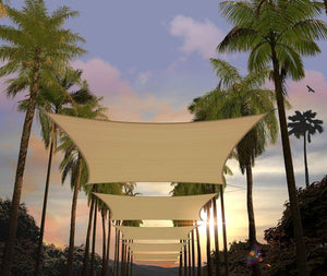 
                  
                    Load image into Gallery viewer, Amgo Rectangle shade sail Amgo 8x10 Sand Beige 
                  
                
