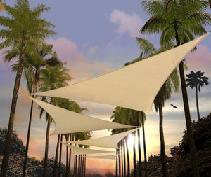 
                  
                    Load image into Gallery viewer, Amgo triangle sun shade sail Amgo 8x8x8 Beige 
                  
                