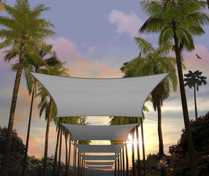 
                  
                    Load image into Gallery viewer, Amgo Rectangle shade sail Amgo 8x10 Gray 
                  
                