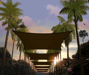 
                  
                    Load image into Gallery viewer, Amgo Rectangle shade sail Amgo 8x10 Brown 
                  
                