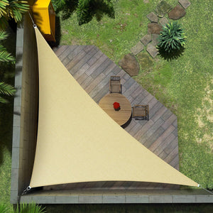 
                  
                    Load image into Gallery viewer, Amgo triangle sun shade sail Amgo 10x10x14.14 Brown 
                  
                