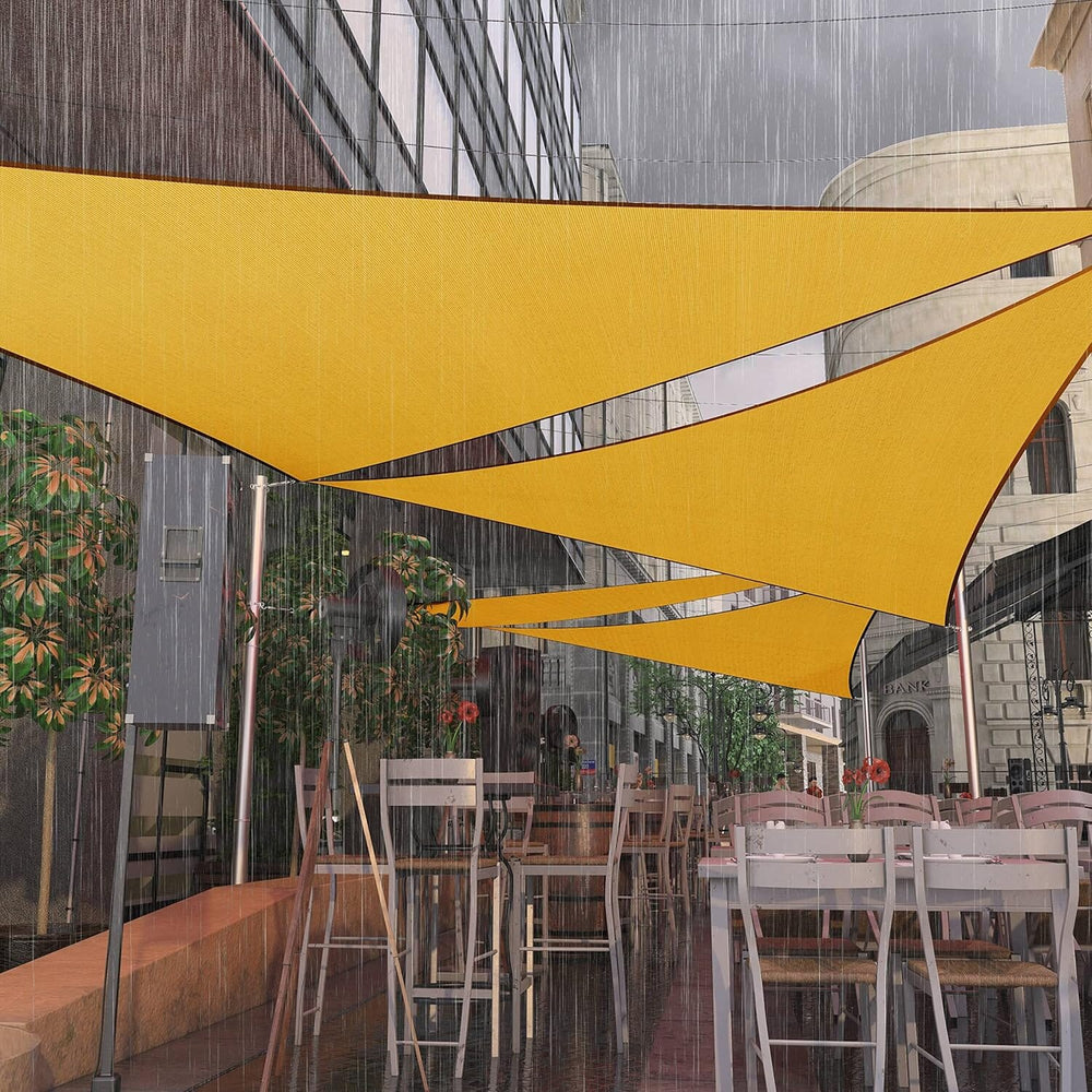 
                  
                    Load image into Gallery viewer, Amgo Waterproof Rectangle Shade Sail Amgo 12x12x12 Yellow 
                  
                