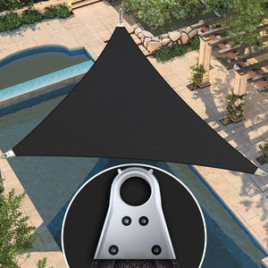 
                  
                    Load image into Gallery viewer, Amgo Super Ring Triangle Shade Sail Amgo 12x12x12 Black 
                  
                