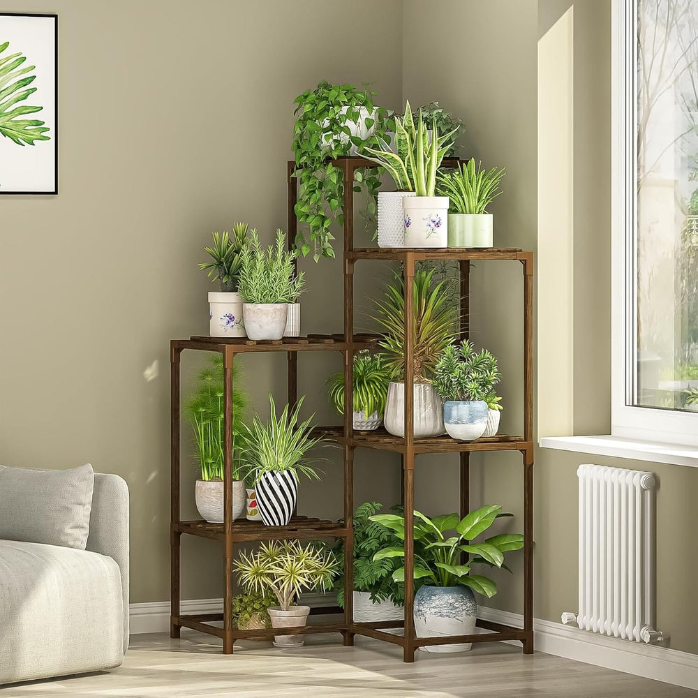 
                  
                    Load image into Gallery viewer, Wood Plant Stand colourtree 
                  
                