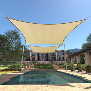 
                  
                    Load image into Gallery viewer, Rectangle Sun Shade Sail Canopy, Commercial Grade, 14 Sizes, 7 Colors,Rectangle Rectangle Kit and Ropes Included Sun Shade Sail Colourtree 
                  
                