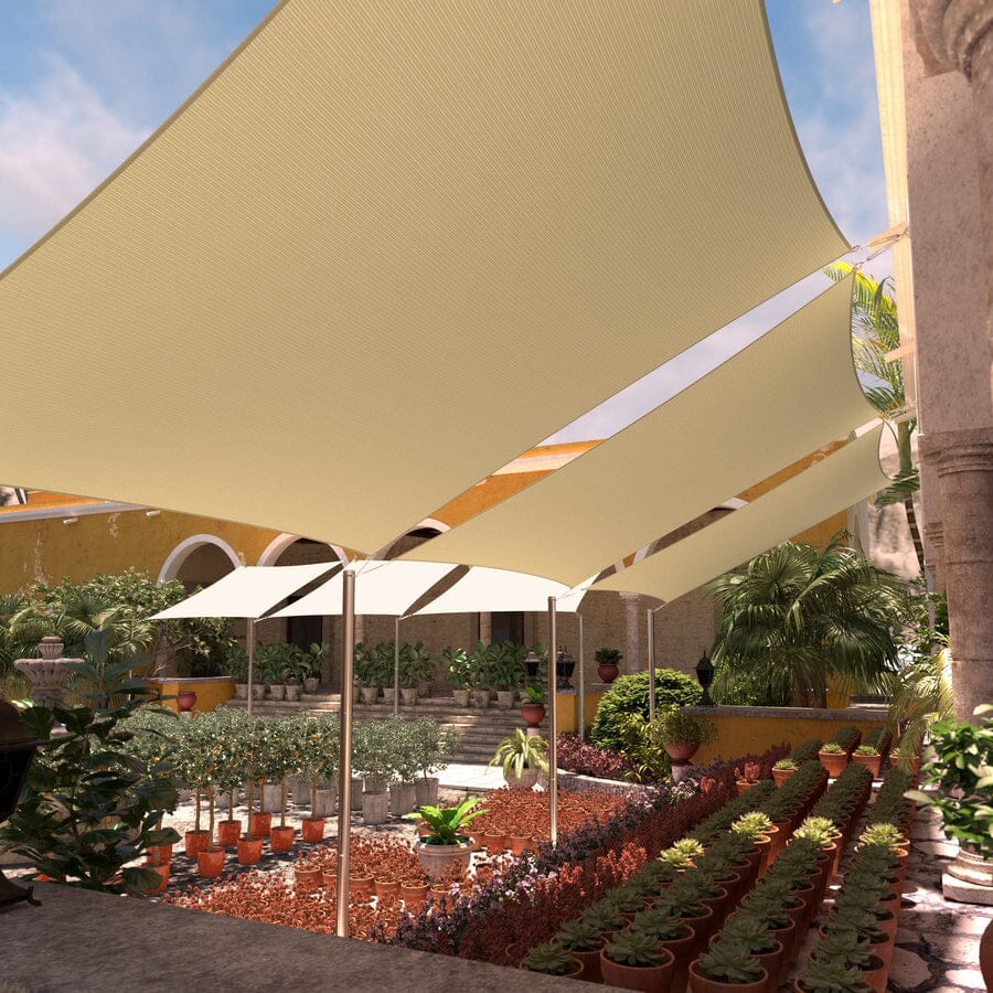 
                  
                    Load image into Gallery viewer, Rectangle Sun Shade Sail Canopy, Commercial Grade, 14 Sizes, 7 Colors,4 Ropes Included Sun Shade Sail Colourtree 
                  
                