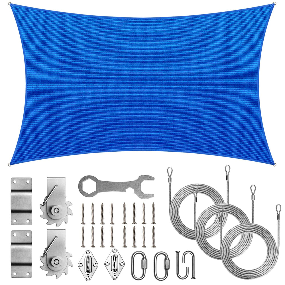 
                  
                    Load image into Gallery viewer, Royal Shade Rectangle Shade Sail With Installation Winch Kit Royal Shade 
                  
                
