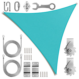 
                  
                    Load image into Gallery viewer, Royal Shade Triangle Shade Sail With Installation Winch Kit Royal Shade 
                  
                