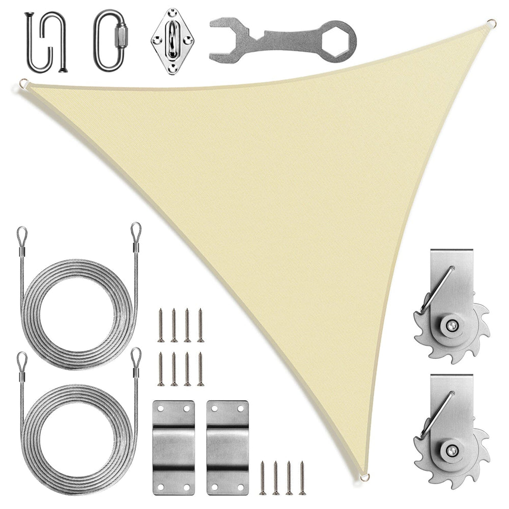 
                  
                    Load image into Gallery viewer, Royal Shade Triangle Shade Sail With Installation Winch Kit Royal Shade 
                  
                