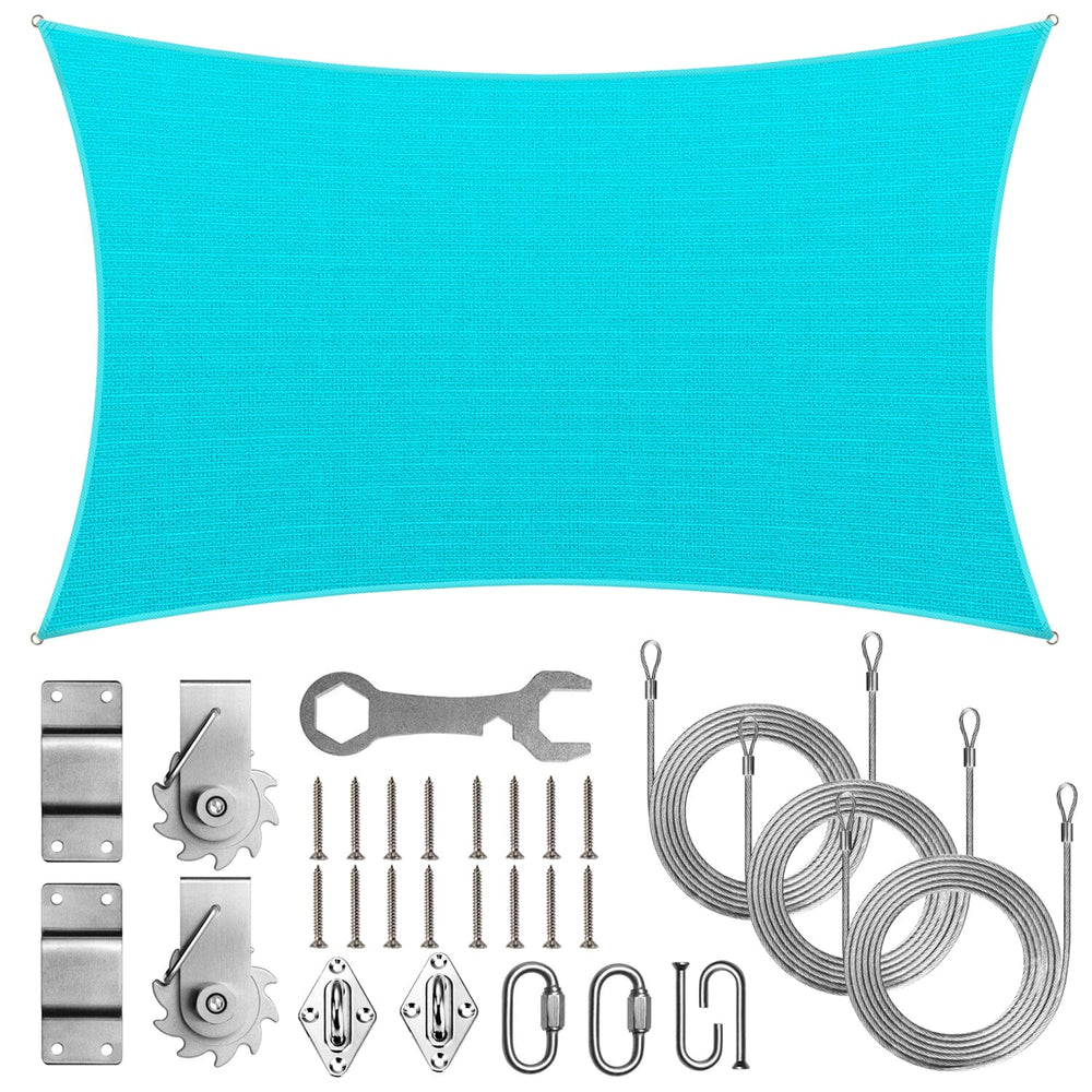 
                  
                    Load image into Gallery viewer, Royal Shade Rectangle Shade Sail With Installation Winch Kit Royal Shade 
                  
                