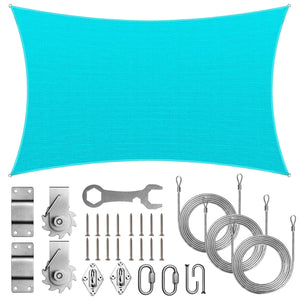 
                  
                    Load image into Gallery viewer, Royal Shade Rectangle Shade Sail With Installation Winch Kit Royal Shade 
                  
                