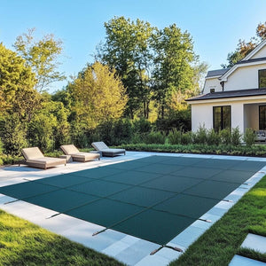 
                  
                    Load image into Gallery viewer, Royal Shade Rectangle Wintery Pool Cover High Strength Mesh Swimming Safety
                  
                