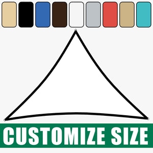 
                  
                    Load image into Gallery viewer, Equilateral Triangle Sun Shade Sail (Custom Size Made to Order) Sun Shade Sail ColourTree 
                  
                