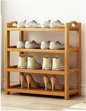 
                  
                    Load image into Gallery viewer, Bamboo Shoe Rack 4 Rows 28 Inch ColourTree 
                  
                