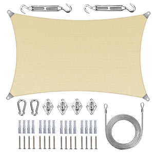 
                  
                    Load image into Gallery viewer, Royal Shade Rectangle Super Ring Shade Sail with Hardware Royal Shade 
                  
                