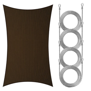 
                  
                    Load image into Gallery viewer, Royal Shade Rectangle Shade Sail With Rope Royal Shade 10x8 Brown 
                  
                