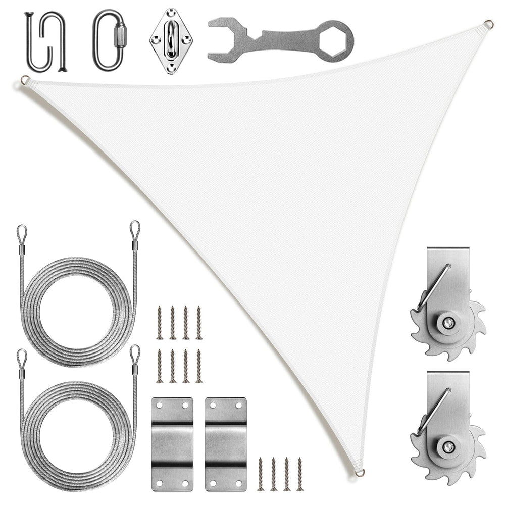 
                  
                    Load image into Gallery viewer, Royal Shade Triangle Shade Sail With Installation Winch Kit Royal Shade 
                  
                