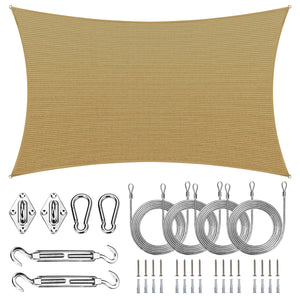 
                  
                    Load image into Gallery viewer, Royal Shade Rectangle Shade Sail With Kit+Rope Royal Shade 
                  
                