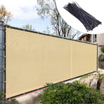Royal Shade Custom Fence Screen 3, 4, 5, 6, 8 ft Royal Shade 3x100 beige 