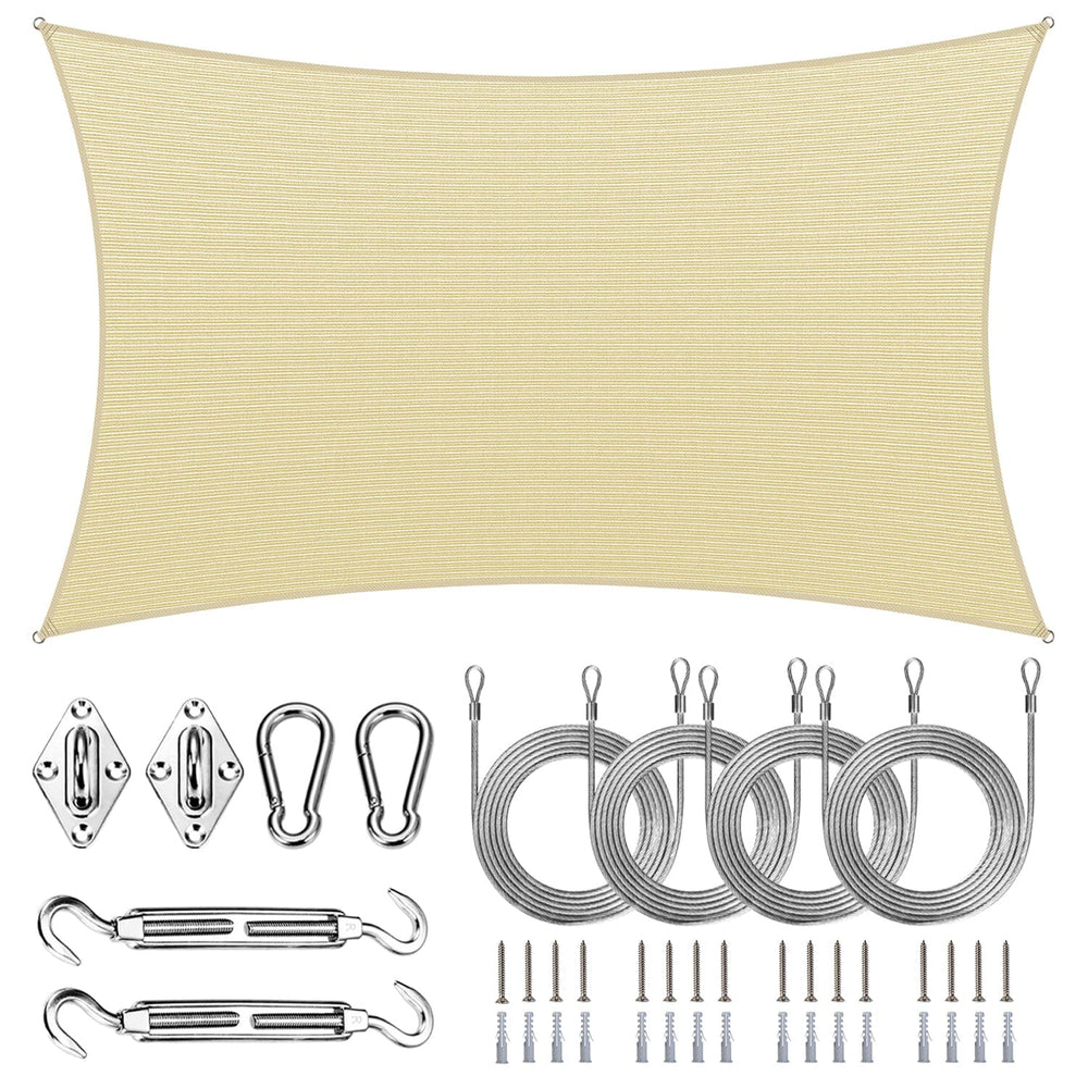 
                  
                    Load image into Gallery viewer, Royal Shade Rectangle Waterproof Shade Sail with Hardware Royal Shade 
                  
                